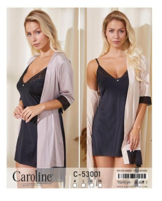 Комплект жіночий халат і нічна сорочка Caroline