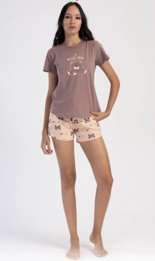Пижама женская молодежная футболка шорты Vienetta